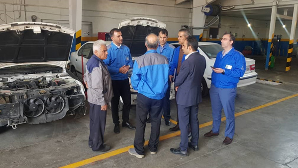 گزارش تصویری از بازدید مدیران خدمات پس از فروش ایران خودرو از نمایندگی های استان مرکزی