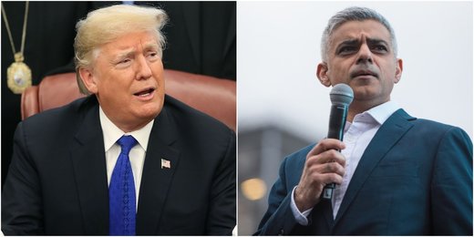 طعنه شهردار لندن ترامپ را خشمگین کرد