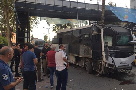 انفجار درمسیر اتوبوس پلیس در جنوب ترکیه