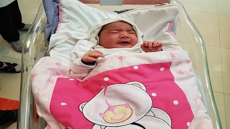 تولد دومین نوزاد سنگین وزن ایران در خرمشهر