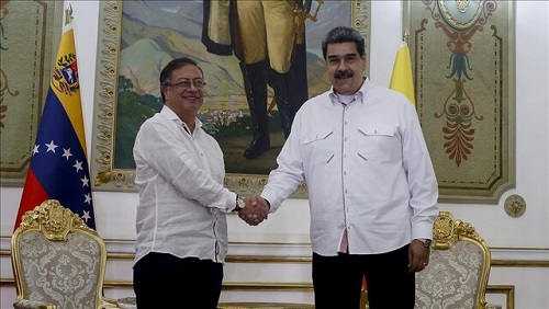 دیدار روسای جمهوری ونزوئلا و کلمبیا