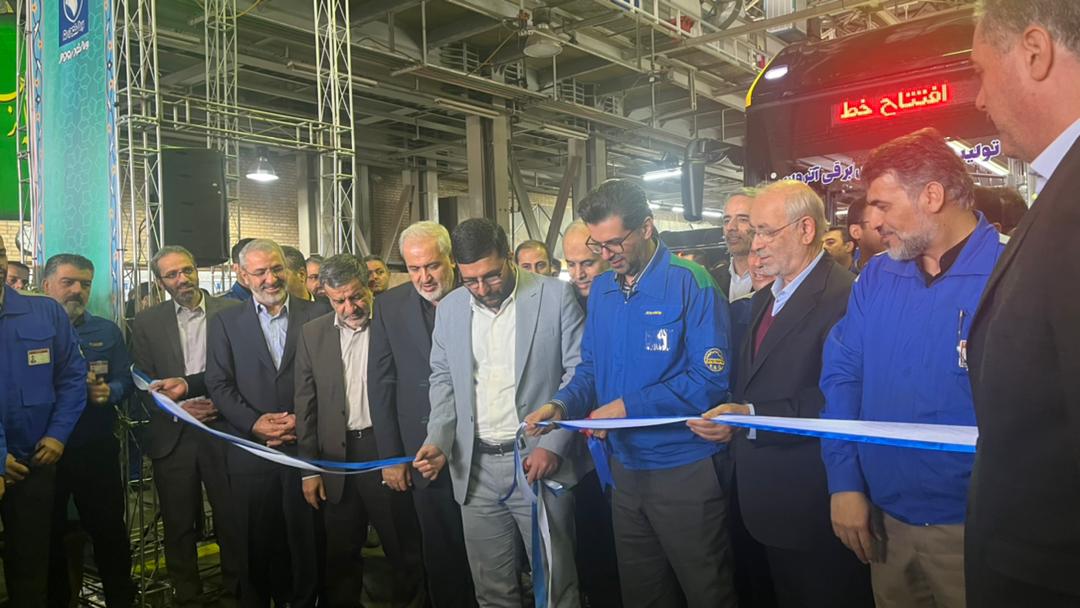 افتتاح اولین خط تولید انبوه اتوبوس برقی در کشور توسط ایران خودرو دیزل